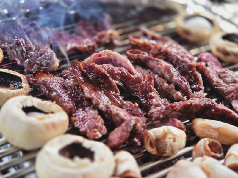 태백 소고기 맛집 홍우네 푸줏간, 캠핑에서 구워 먹은 한우 갈비살