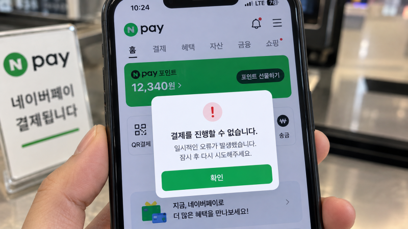 네이버페이 결제 오류가 날 때 확인할 것 5가지 및 단계별 해결 방법