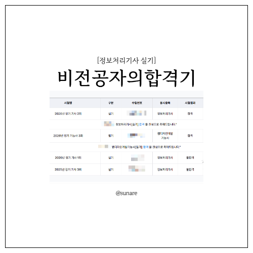 정보처리기사 실기 합격 후기｜비전공자 우여곡절 끝에 합격한 공부법