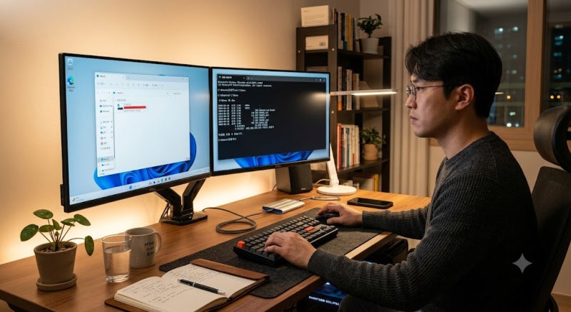 빨간불 켜진 C드라이브? 아이폰 백업 파일 D드라이브·외장 SSD로 5분 만에 강제 이사시키는 CMD....