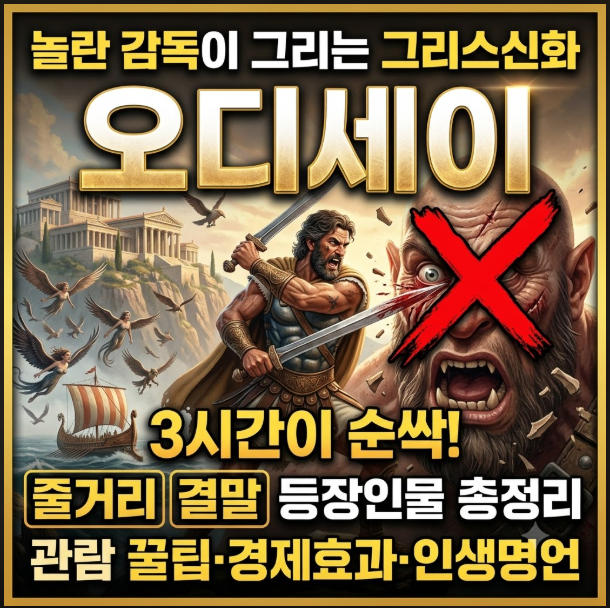 오디세이 정보, 3시간이 순싹! 영화 줄거리 결말 등장인물 총정리 (관람 꿀팁·경제효과·인생....