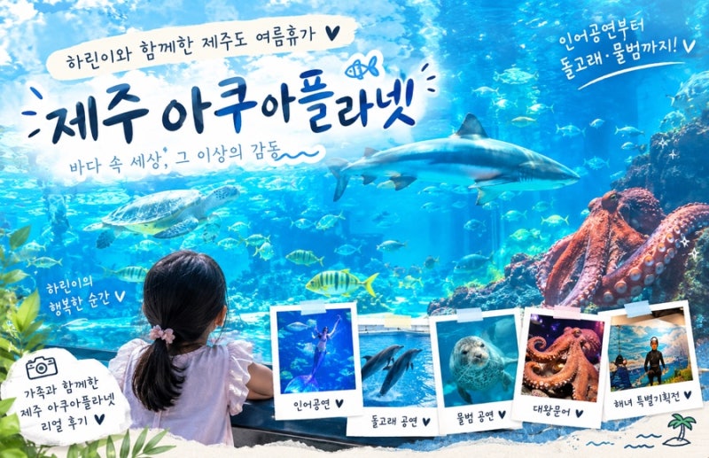 제주 아쿠아 플라넷 후기｜인어공연부터 돌고래·물범까지, 8살 아이와 다녀온 제주 여행