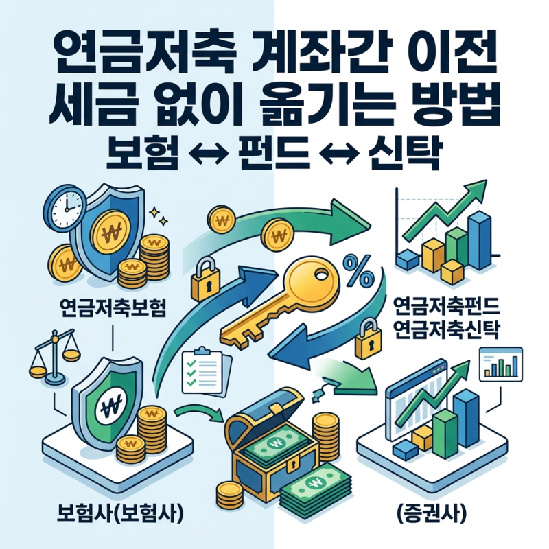 연금저축 계좌간 이전, 펀드·보험 세금 없이 옮기는 방법