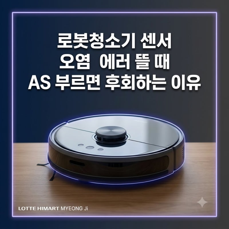 로봇청소기 센서 오염 에러 뜰 때 AS 부르면 후회하는 이유