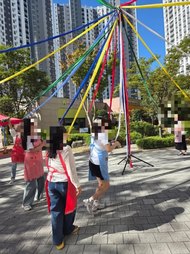 어린이집 민속놀이 한마당, 아파트 단지내 찾아온 추석 민속놀이