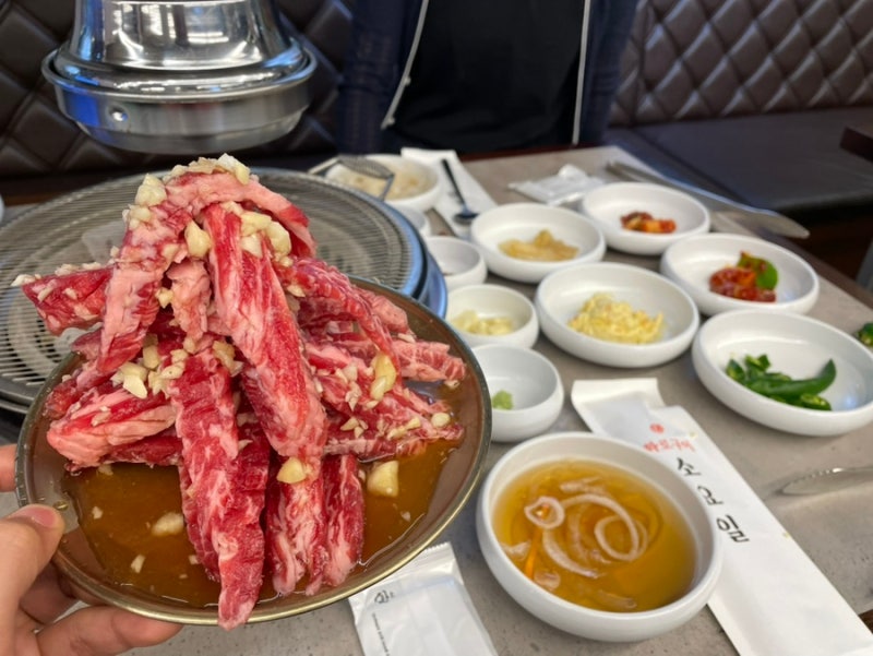 장안동 소고기 맛집 화로구이 소요일 장안점 숯불 양념 소 갈비살 후기