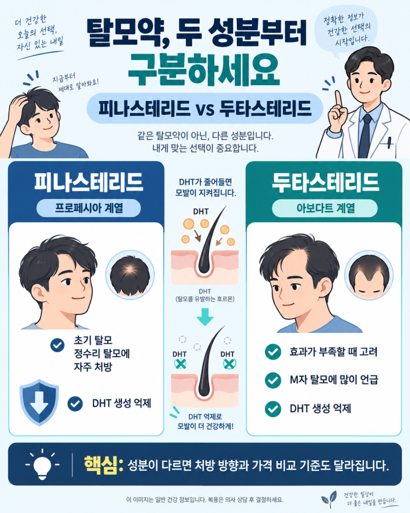 탈모약 오리지널 vs 제네릭, 가격 차이가 이 정도입니다