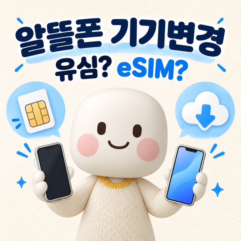 새 휴대폰으로 바꿀 때 알뜰폰 유심·eSIM, 그대로 옮겨도 될까요?