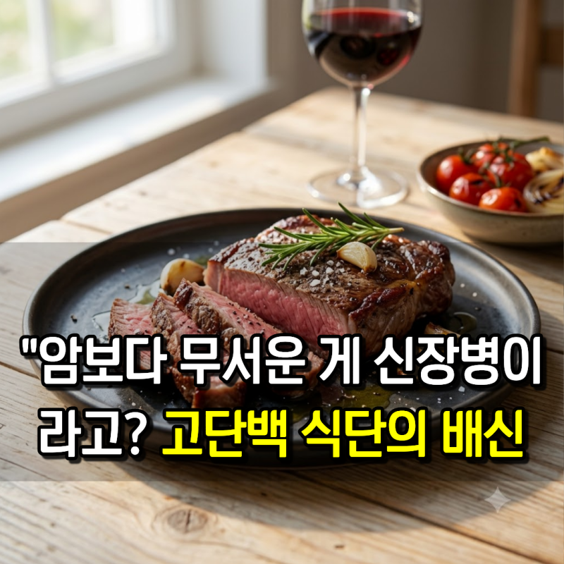 암보다 무서운 게 신장병이라고? 고단백 식단의 배신