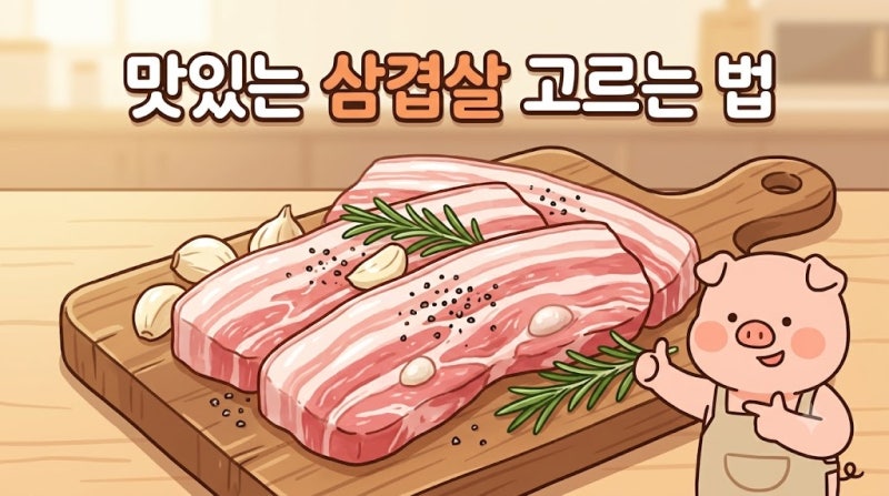 마트와 정육점에서 맛있는 삼겹살 고르는 법 오돌뼈 위치 체크 꿀팁