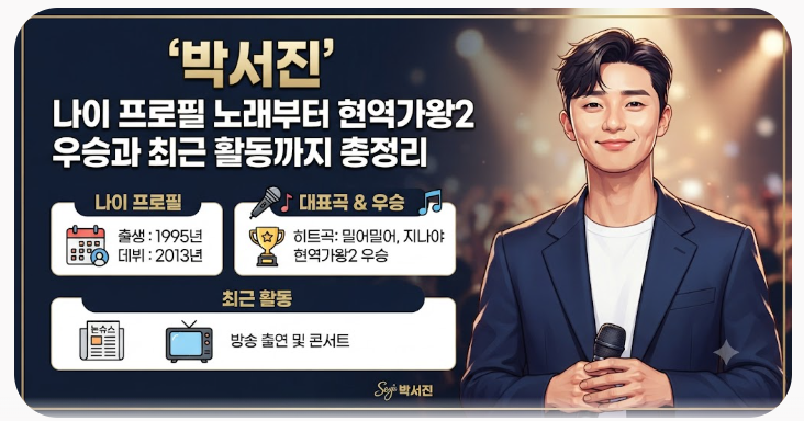 박서진 나이 프로필 노래부터 현역가왕2 우승과 최근 활동까지 총정리