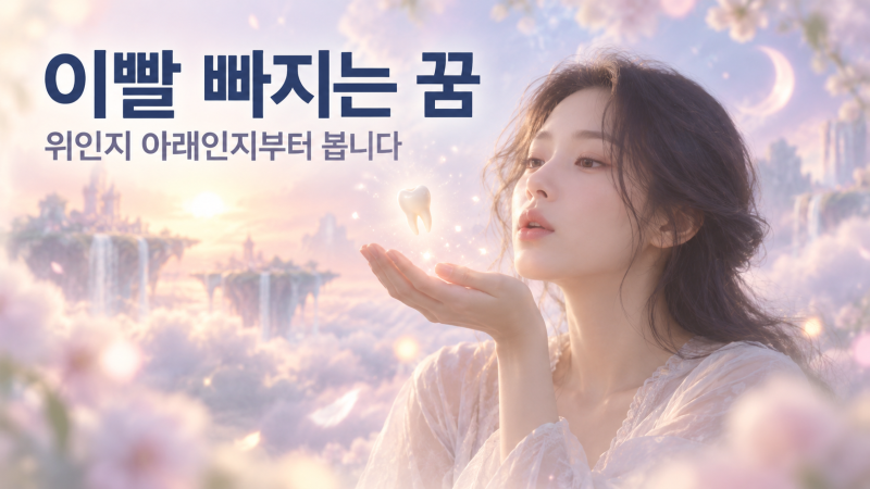 이빨 빠지는 꿈 해몽, 위였는지 아래였는지부터 봅니다