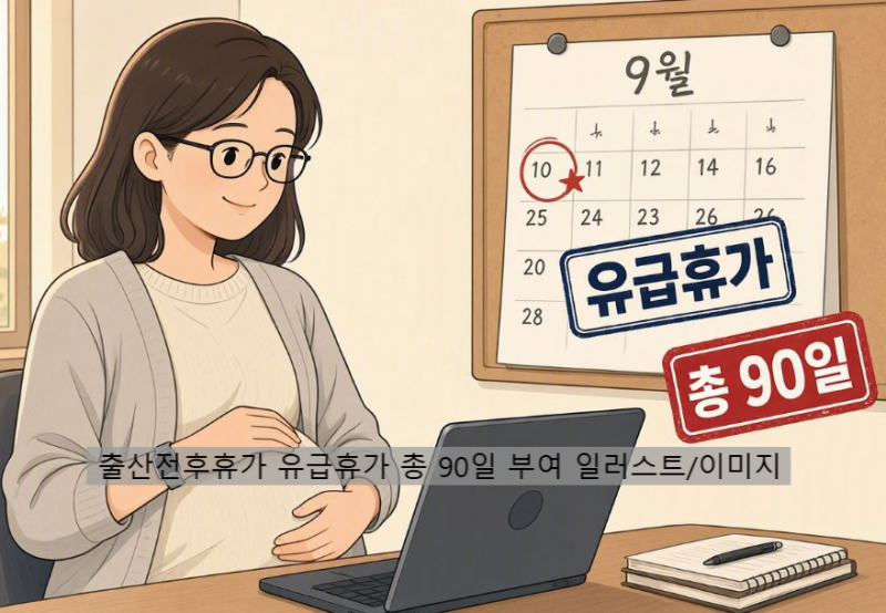 [2026] 출산전후휴가 90일 총정리! 급여 신청 방법 & 고용24 실전 팁