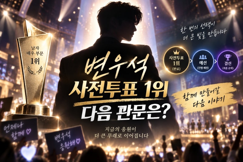 변우석, AAA 2026 인기상 1위 의미와 예선 일정