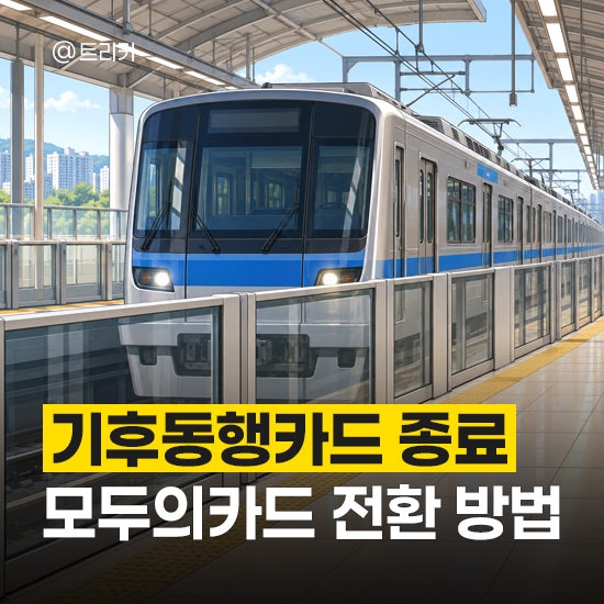 "9월까지만?" 기후동행카드 종료, K패스 모두의 카드 전환 신청 방법