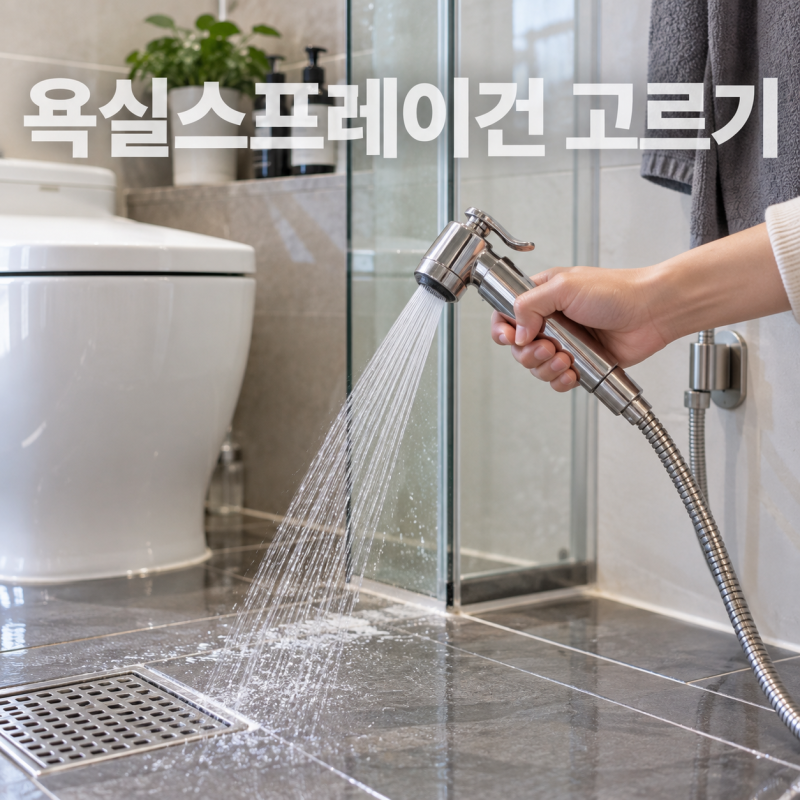 욕실스프레이건 고르는법, 수압만 세다고 좋은 게 아닌 이유