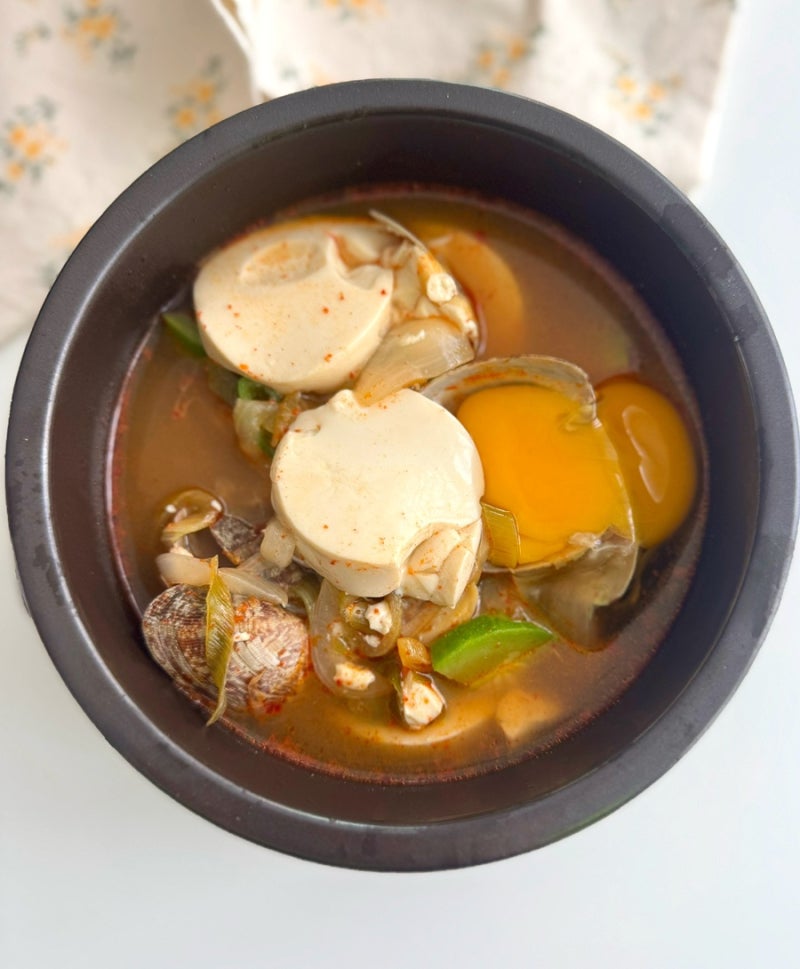 언니네 산지직송 유석이 바지락 순두부찌개 레시피 얼큰하게 끓이는법