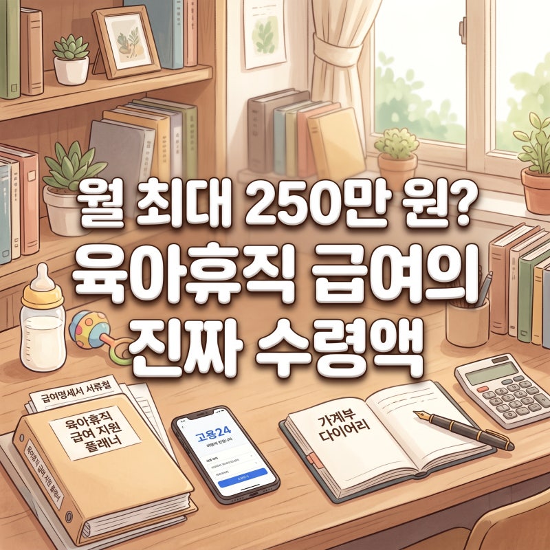 월 최대 250만원? 육아휴직 급여 신청 금액 진짜 수령액