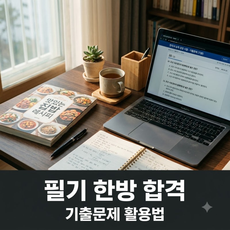 "답만 외우면 떨어진다?" 한식조리사필기기출문제 10년 치로 한 번에 붙는 법..