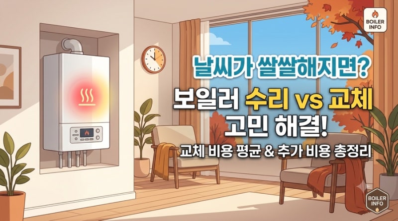 보일러 교체비용 평균 얼마일까? 20평·30평대 실제 견적 알아보기