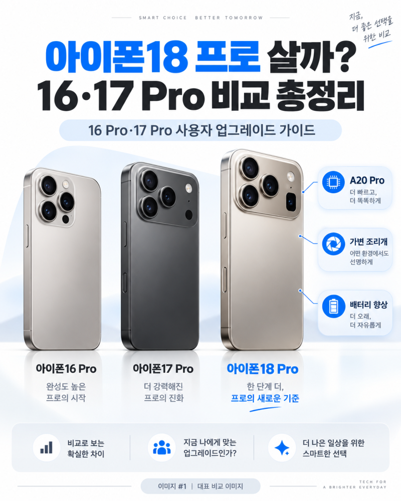 #아이폰18 프로 살까? 16·17 Pro 비교 총정리