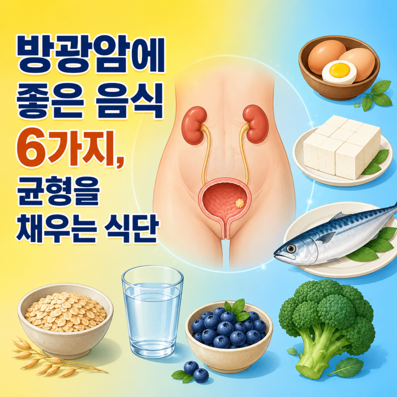 방광암에 좋은 음식 6가지, 균형을 채우는 식단