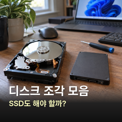 디스크 조각 모음, SSD도 해야 할까? Windows 11 HDD와 SSD 최적화 방법
