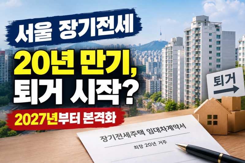서울 장기전세 20년 만기 후 퇴거 논란, 무엇이 쟁점인가?