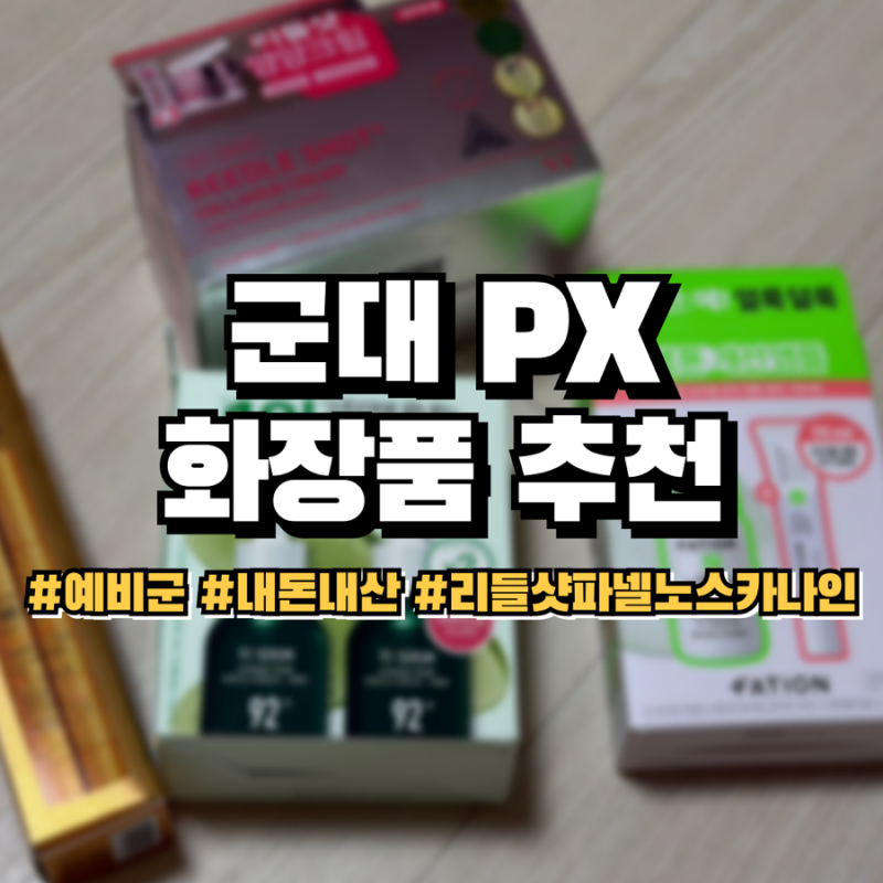 군대 PX 화장품 추천 금액 총정리｜VT 리들샷·파넬·파티온 4종 하울
