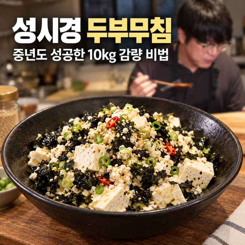 성시경 다이어트 두부무침, 중년도 성공한 10kg 감량 비법