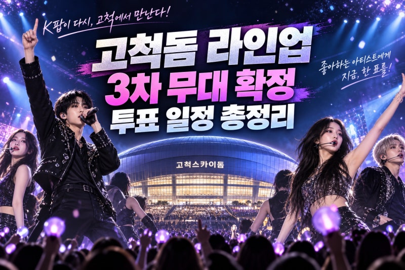 2026 KGMA 라인업 총정리, 고척돔 달굴 3차 출연진과 투표 일정