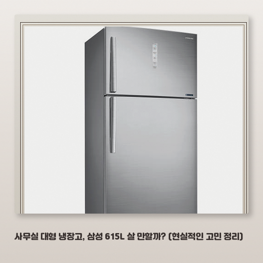 2도어 615L 삼성 냉장고, 대형 스마트 기능 써볼 만한가