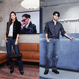 랙앤본 성수 팝업 스토어! 문가영 & 옹성우 데님 셔츠, 팬츠 패션 with rag & bone 26FW rb Miramar 캡....