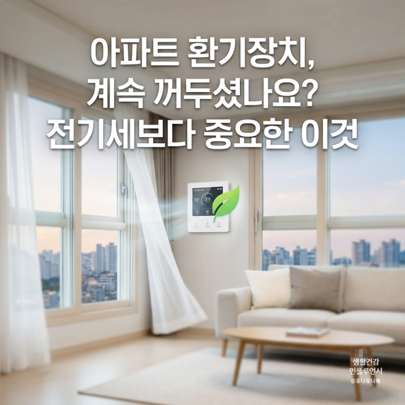 아파트 전열교환기 24시간 켜야 할까? 전기세부터 사용법, 필터 교체까지!