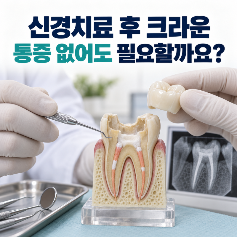 신경치료 후 크라운, 동암역 치과가 남은 치아 벽부터 보는 이유