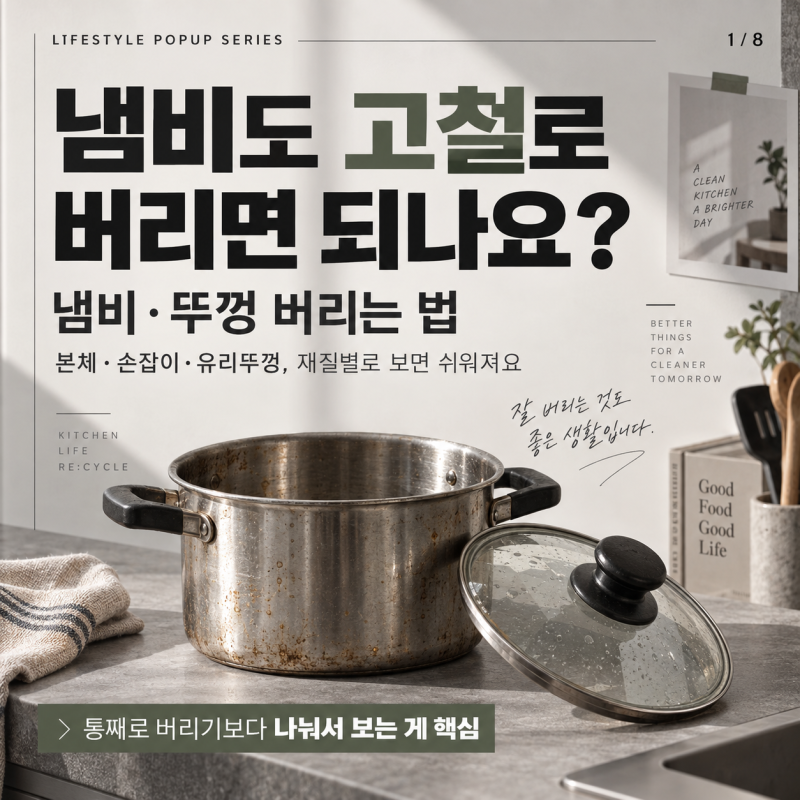 “냄비도 고철로 버리면 되나요?” 냄비·뚜껑 버리는 법
