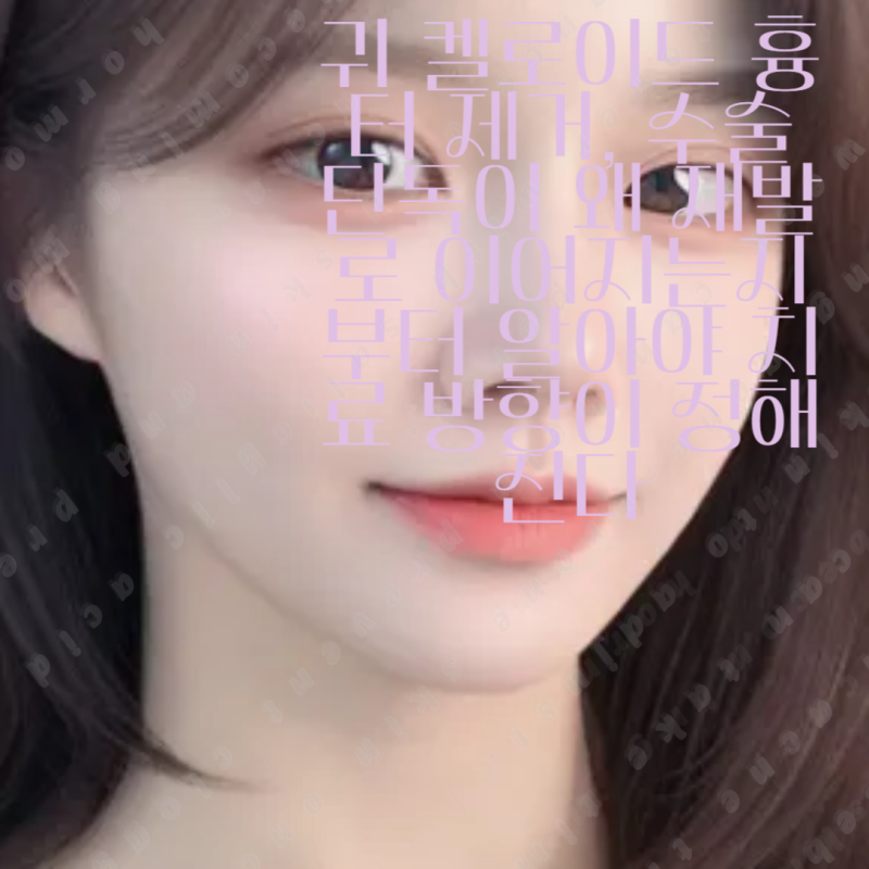 귀 켈로이드 흉터 제거, 수술 단독이 왜 재발로 이어지는지부터 알아야 치료 방향이 정해진....