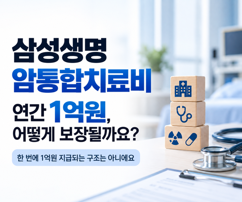 삼성생명 암통합치료비, 연간 1억원 어떻게 보장될까?