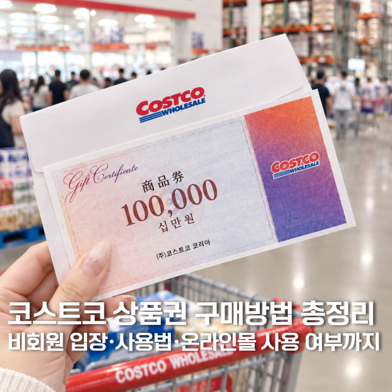 코스트코 상품권 구매방법 총정리 비회원 입장·사용법·온라인몰 사용 여부까지