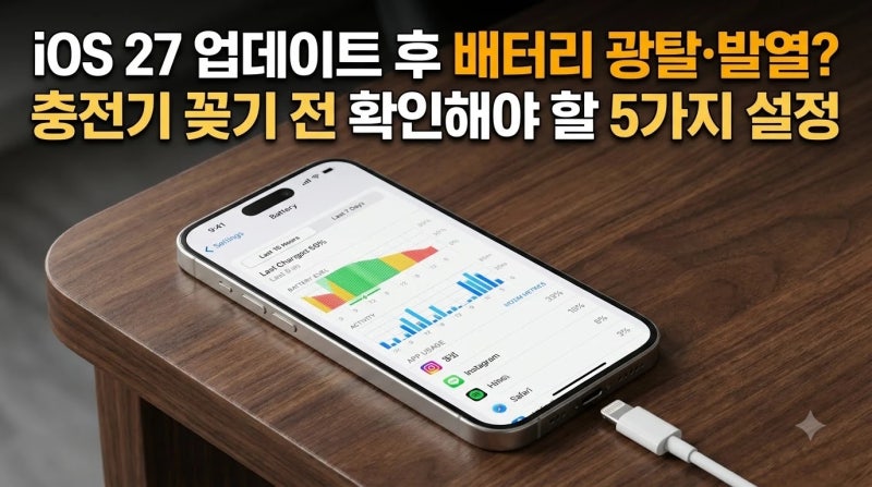 iOS 27 업데이트 후 아이폰 배터리 광탈·발열 원인과 해결 설정 5가지 (AI 인덱싱 팩트)