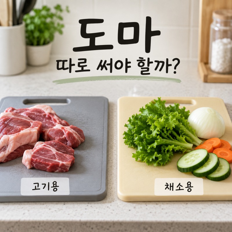 칼자국 싹 난 도마, 세척해서 계속 써도 될까? 씻으면 괜찮은 줄 알았는데