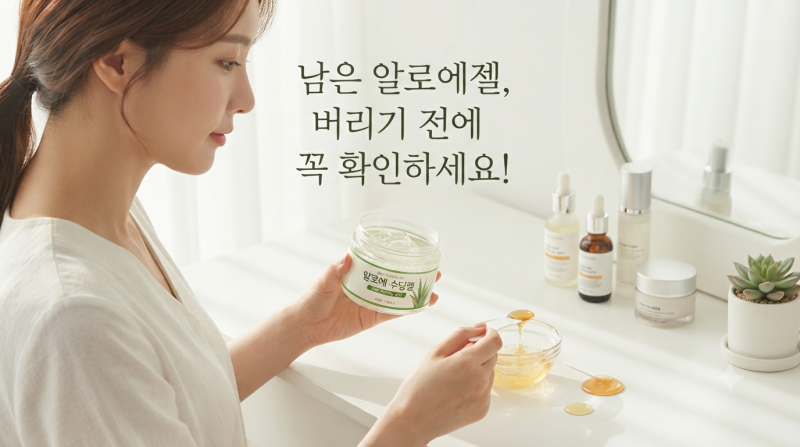 알로에수딩젤 얼굴에만 발랐는데 이렇게 활용하는 줄 몰랐죠?