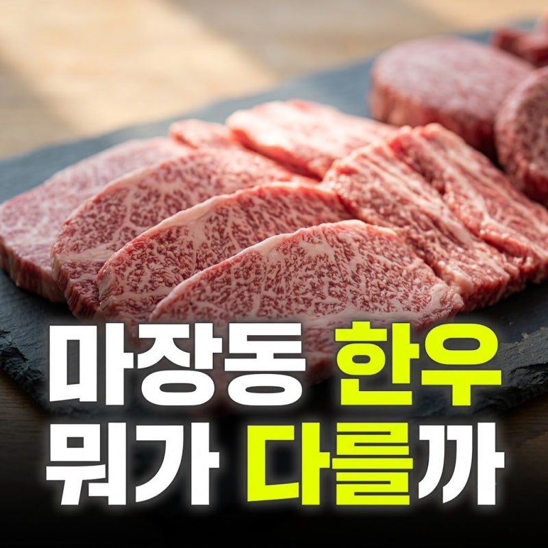 1등급 마장동 투뿔 한우 선물세트, 가격보다 먼저 비교한 이유