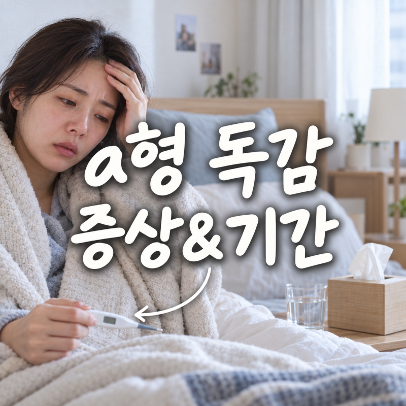 A형 독감 증상, 감기인 줄 알았다면? 순서와 기간 총정리