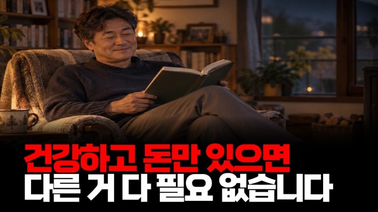 '건강' 그리고 '돈'만 있으면 다른 거 다 필요 없습니다.