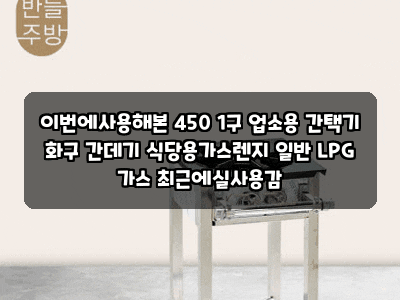 이번에사용해본 450 1구 업소용 간택기 화구 간데기 식당용가스렌지 일반 LPG 가스 최근에실사....