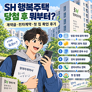 SH 행복주택 당첨 후 뭐부터? 계약금·전자계약·첫 집 확인 후기