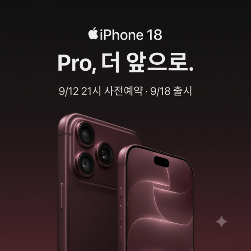 아이폰 18 프로 자급제 사전예약 가격 스펙 혜택 실물 비교 총정리
