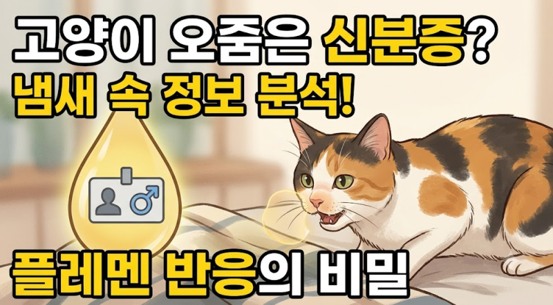 "고양이에겐 오줌이 얼굴입니다" 오줌 냄새로 서로를 알아보는 놀라운 후각의 비밀