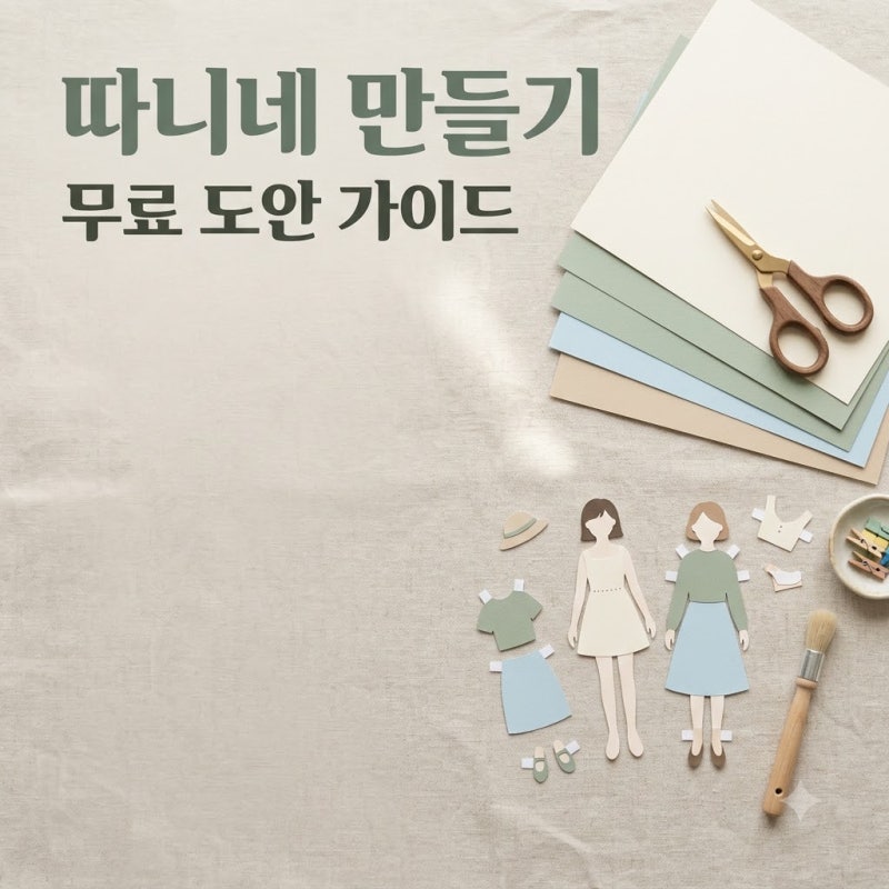 따니네 만들기 채널 가이드, 무료 도안 활용법 총정리